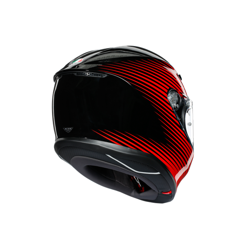 CASCO INTEGRALE K6 E2205 MULTI FLASH MATT BLACK GREY RED